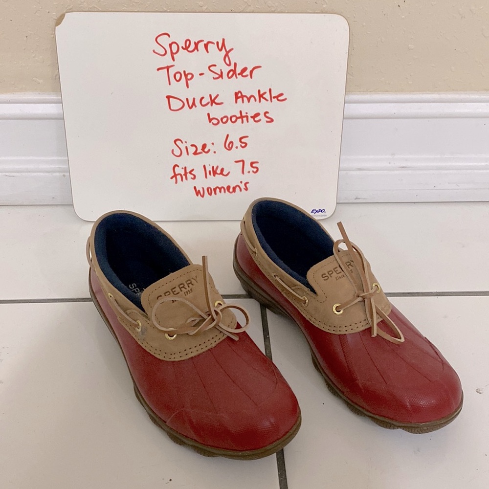 Sperry top-sided duck ankle booties